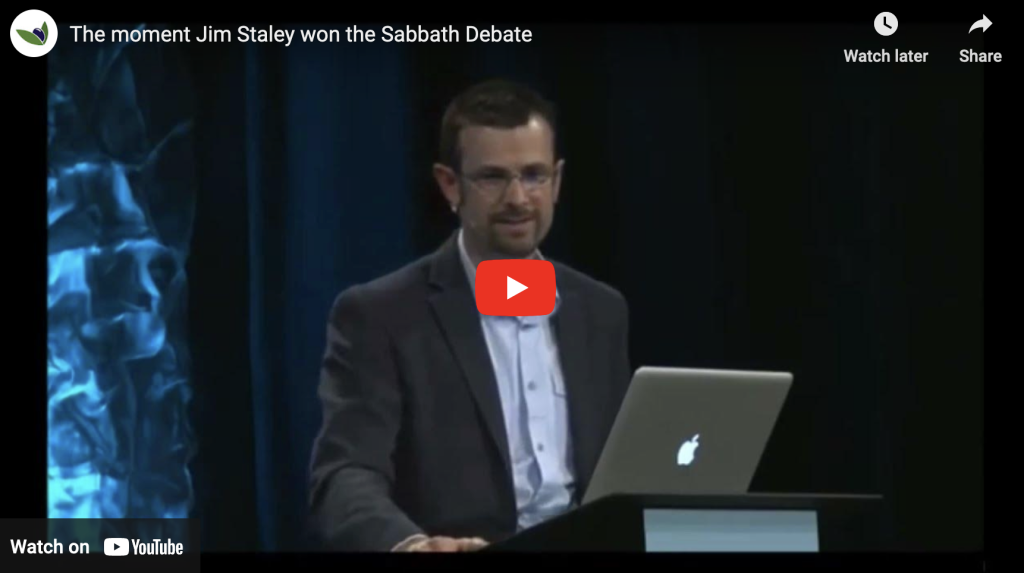 The Moment Jim Staley Won the Sabbath Debate